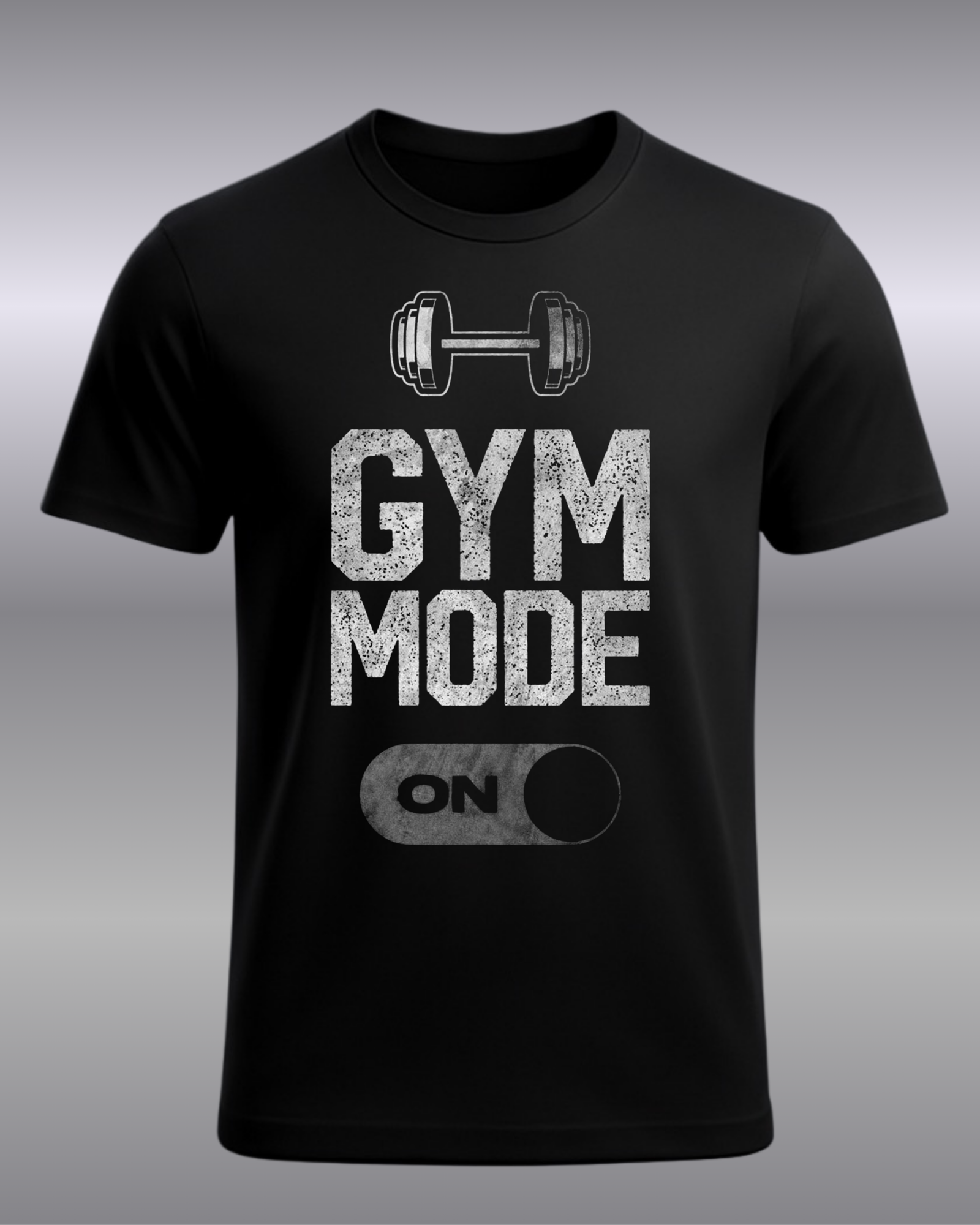 Gym Mode On Black T-Shirt